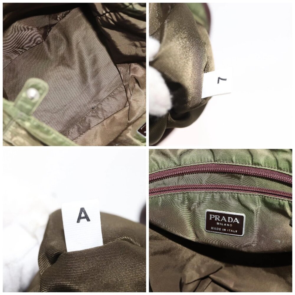 PRADA Tote Bag Nylon Khaki Auth bs30124 - Picture 15 of 16